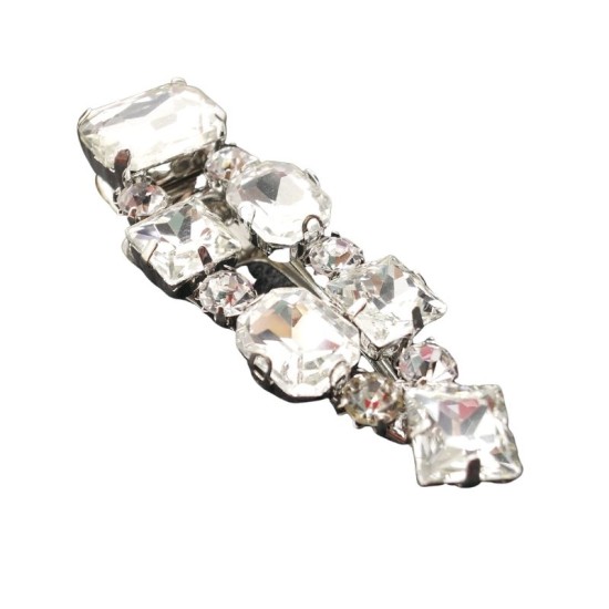 Silver Rhinestone Duckbill Hair Clip Silver Rhinestone Duckbill Hair Clip