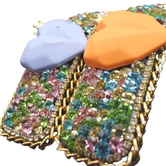 Rhinestone Crown Cordiform Harir Clip Rhinestone Crown Cordiform Harir Clip