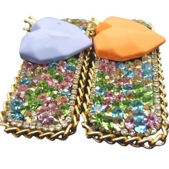 Rhinestone Crown Cordiform Harir Clip Rhinestone Crown Cordiform Harir Clip