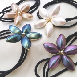 Opal flower multi-layer elastic rope hair rope